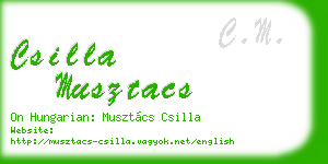 csilla musztacs business card